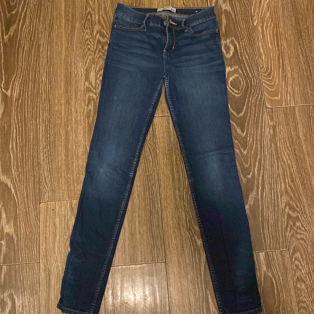 Abercrombie Kid Girl Blue Skinny Jeans Size 13/14 FREE SHIPPING!!